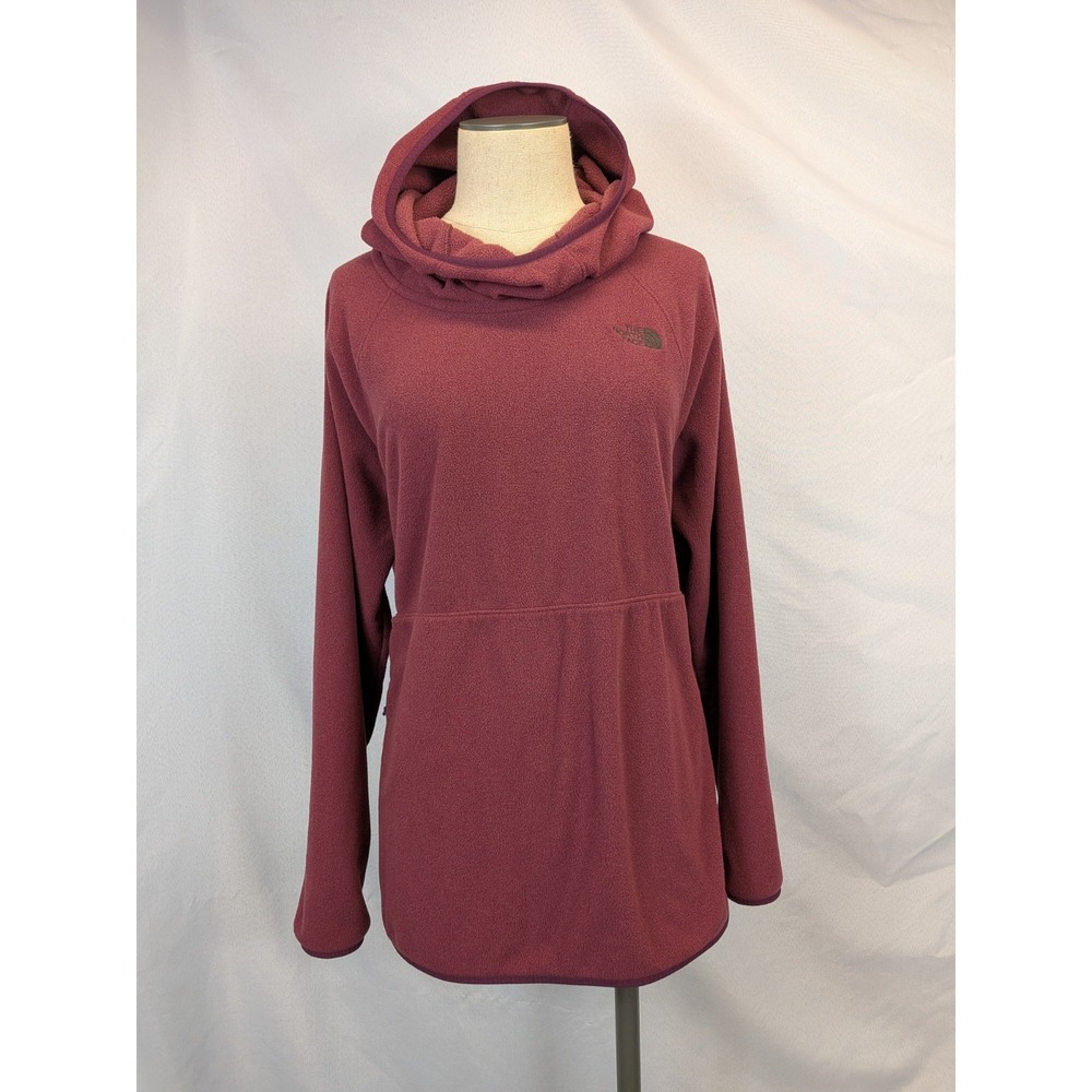 The North Face Fleece Hoodie Women's XL Maroon Pullover Warm Gorpcore Winter